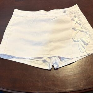 SHEIN Cream Lace-Up Women's Skorts